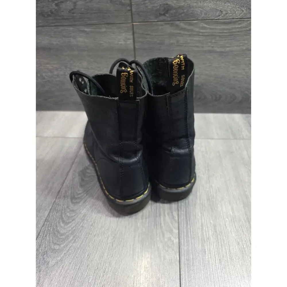 Dr. Martens Doc Martens 1460 Ambassador Blk Leather Lace Up Boots Size 8 S000151